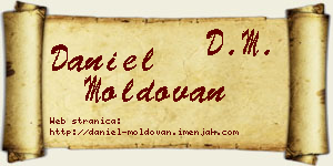 Daniel Moldovan vizit kartica